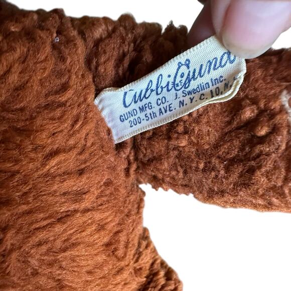 Vintage 50's Mid Century Gund Cubbi Teddy Bear Plush Toy - Picture 7 of 10
